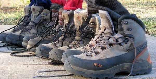 冬キャンプ　靴
