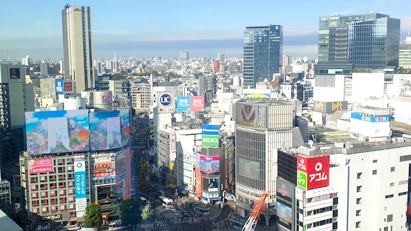 渋谷スカイ　SHIBUYA SKY スクランブル交差点