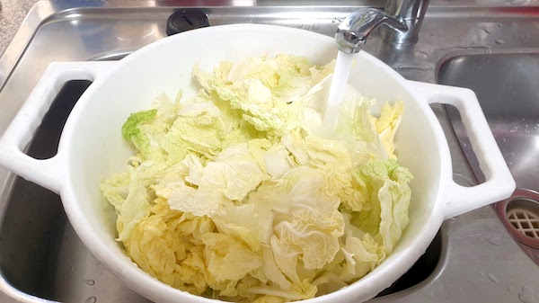 キムチ　作り方 白菜塩漬け