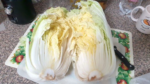 キムチ　手作り 白菜塩漬け