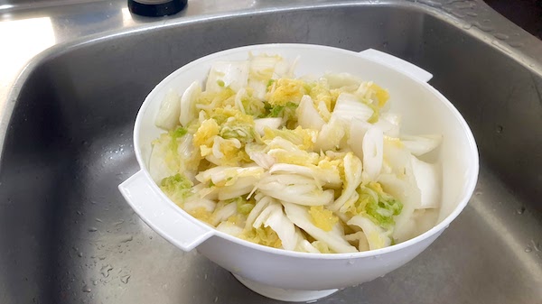 キムチ　手作り 白菜塩漬け